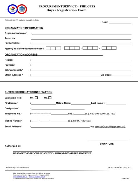 www.philgeps.gov.ph registration form|PROCUREMENT SERVICE .